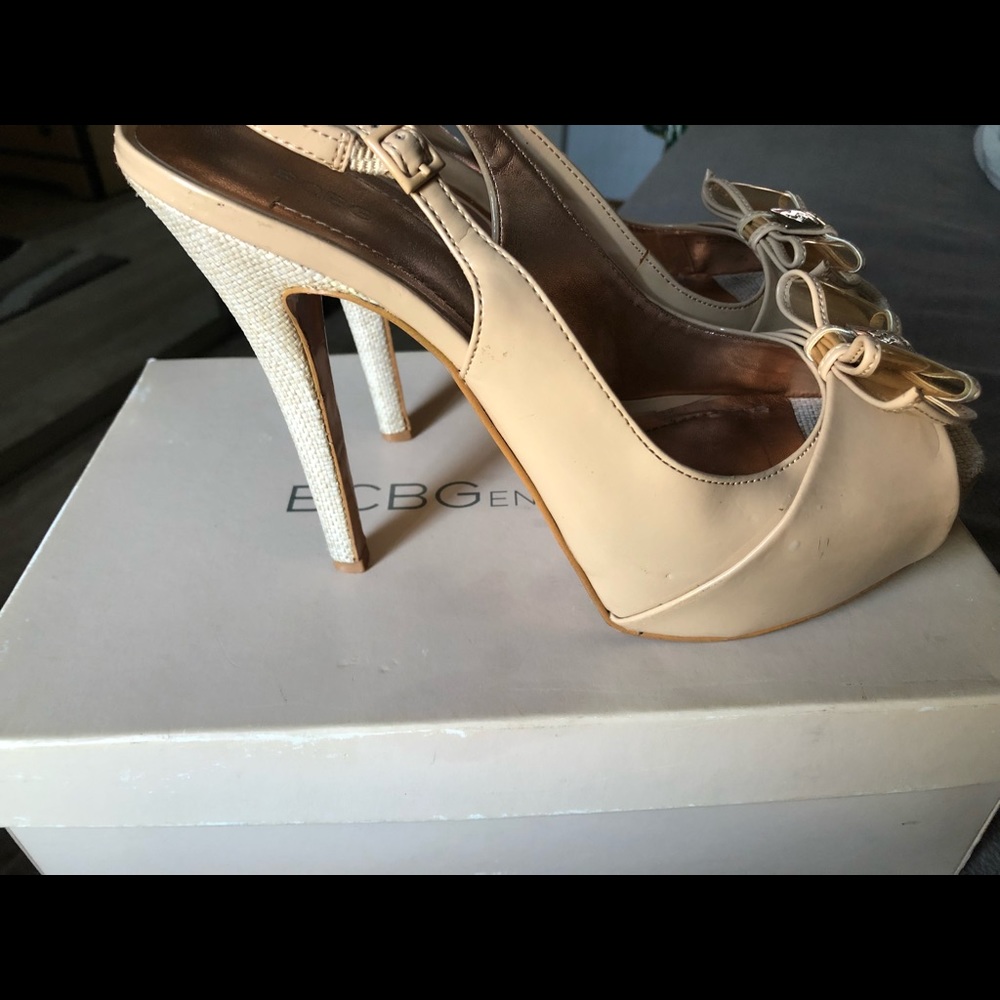 Beige BCBG heels